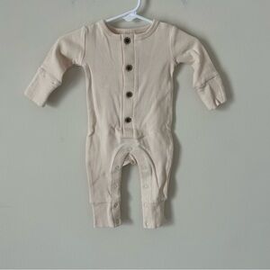 Baby ribbed romper organic